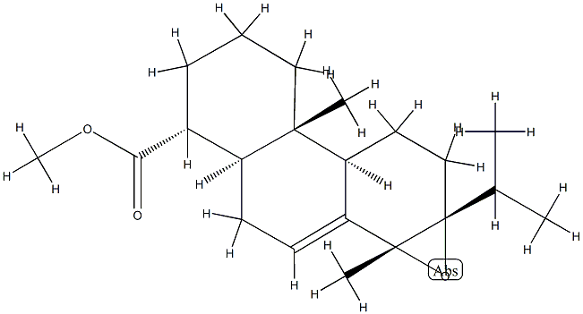 methyl 13,14-epoxyabietate Struktur