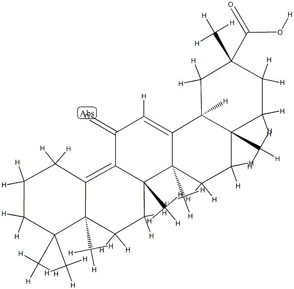 (18α)-5-Methyl-11-oxo-25-noroleana-9,12-dien-29-oic acid Struktur