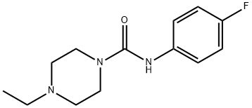 1-Piperazinecarboxamide,4-ethyl-N-(4-fluorophenyl)-(9CI) Struktur