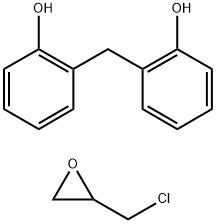 Phenol, 2,2-methylenebis-, polymer with (chloromethyl)oxirane Struktur