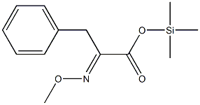 α-(Methoxyimino)benzenepropanoic acid trimethylsilyl ester Struktur