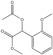 α-Acetyloxy-2-methoxybenzeneacetic acid methyl ester Struktur