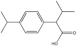 Benzeneacetic acid, -alpha-,4-bis(1-methylethyl)- (9CI) Struktur