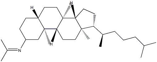 N-(1-Methylethylidene)-5α-cholestan-2β-amine Struktur