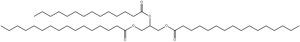 1,2,3-Propanetriyl=2-myristate 1,3-dipalmitate Struktur