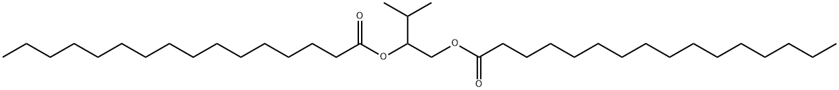 Bis(hexadecanoic acid)3-methyl-1,2-butanediyl Struktur