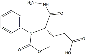 N-[(Benzyloxy)carbonyl]-L-glutamic acid 1-hydrazide Struktur