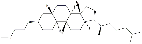 3β-(2-Methoxyethoxy)-5α-cholestane Struktur