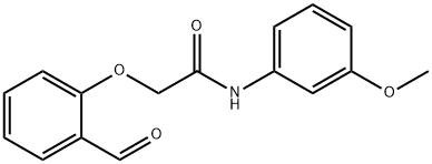 2-(2-formylphenoxy)-N-(3-methoxyphenyl)acetamide Struktur