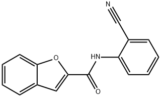 2-Benzofurancarboxamide,N-(2-cyanophenyl)-(9CI) Struktur