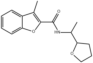 2-Benzofurancarboxamide,3-methyl-N-[1-(tetrahydro-2-furanyl)ethyl]-(9CI) Struktur