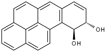 BENZO(A)PYRENE-9,10-DIHYDRODIOL Struktur