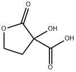 3-Furancarboxylicacid,tetrahydro-3-hydroxy-2-oxo-(9CI) Struktur