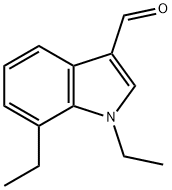 1H-Indole-3-carboxaldehyde,1,7-diethyl-(9CI) Struktur