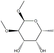 Methyl 6-Deoxy-2-O-methyl-α-D-galactopyranoside, 59981-27-0, 結(jié)構(gòu)式