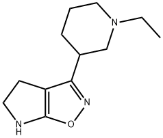 4H-Pyrrolo[3,2-d]isoxazole,3-(1-ethyl-3-piperidinyl)-5,6-dihydro-(9CI) Struktur