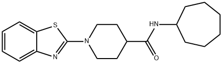 4-Piperidinecarboxamide,1-(2-benzothiazolyl)-N-cycloheptyl-(9CI) Struktur