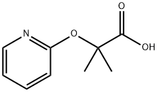 Propanoic acid, 2-Methyl-2-(2-pyridinyloxy)- Struktur