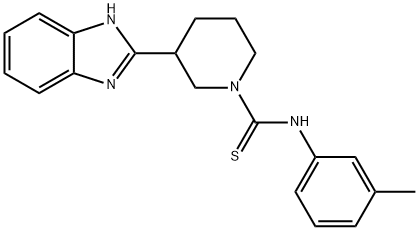 1-Piperidinecarbothioamide,3-(1H-benzimidazol-2-yl)-N-(3-methylphenyl)-(9CI) Struktur