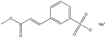 2-Propenoic acid, 3-(3-sulfophenyl)-, 1-Methyl ester, sodiuM salt (1:1), (2E)- Struktur