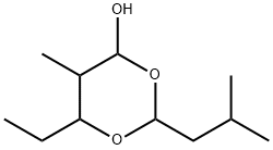 1,3-Dioxan-4-ol,6-ethyl-5-methyl-2-(2-methylpropyl)-(9CI) Struktur