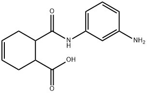 3-Cyclohexene-1-carboxylicacid,6-[[(3-aminophenyl)amino]carbonyl]-(9CI) Struktur