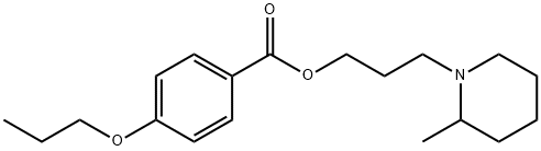 3-(2-Methylpiperidino)propyl=p-propoxybenzoate Struktur