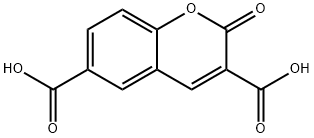 2-Oxo-α-chromene-3,6-dicarboxylic acid Struktur