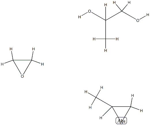 1,2-Propanediol, polymer with methyloxirane and oxirane Struktur