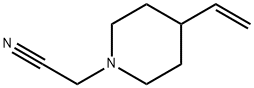 1-Piperidineacetonitrile,4-ethenyl-(9CI) Struktur