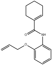 1-Cyclohexene-1-carboxamide,N-[2-(2-propenyloxy)phenyl]-(9CI) Struktur