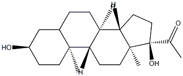 3α,17-Dihydroxy-5ξ-pregnan-20-one Struktur