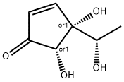 2-Cyclopenten-1-one, 4,5-dihydroxy-4-[(1R)-1-hydroxyethyl]-, (4S,5R)-rel- (9CI) Struktur