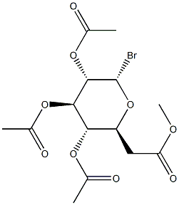 2-O,3-O,4-O,6-O-Tetraacetyl-α-L-glucopyranosyl bromide Struktur