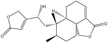 (6aR,10aR)-7β-[(R)-2-(2,5-Dihydro-5-oxofuran-3-yl)-2-hydroxyethyl]-6,6a,7,8,9,10-hexahydro-7,8α-dimethylnaphtho[1,8a-c]furan-3(5H)-one Struktur