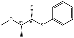 Benzene, [[(1R,2S)-1-fluoro-2-methoxypropyl]thio]-, rel- (9CI) Struktur