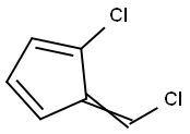 1,3-Cyclopentadiene,1-chloro-5-(chloromethylene)-(9CI) Struktur