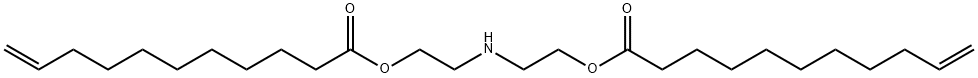 Bis(10-undecenoic acid)iminobisethylene ester Struktur