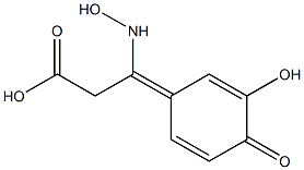 Benzenepropanoic acid, 3,4-dihydroxy-ba-(hydroxyimino)- (9CI) Struktur