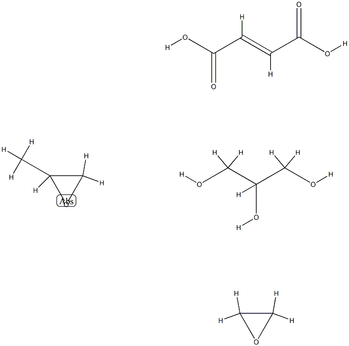 2-Butenedioic acid (E)-, polymer with methyloxirane, oxirane and 1,2,3-propanetriol Struktur