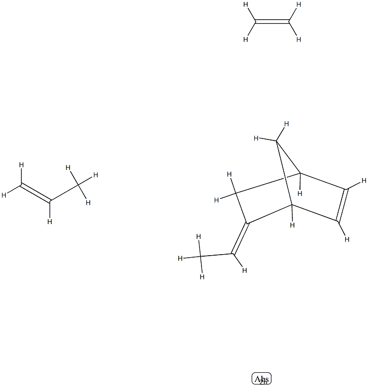 Bicyclo[2.2.1]hept-2-ene, 5-ethylidene-, polymer with ethene and 1-propene, sulfonated, zinc salt Struktur