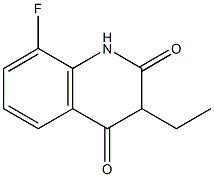 2(1H)-Quinolinone,3-ethyl-8-fluoro-4-hydroxy-(9CI) Struktur