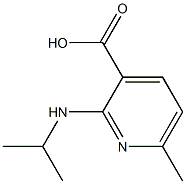 3-Pyridinecarboxylicacid,6-methyl-2-[(1-methylethyl)amino]-(9CI) Struktur