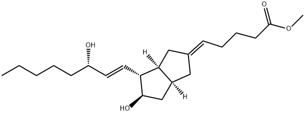 Carbaprostacyclin methyl ester Struktur