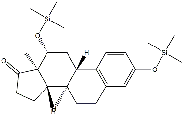 3,12β-Bis(trimethylsiloxy)-1,3,5(10)-estratrien-17-one Struktur