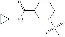 3-Piperidinecarboxamide,N-cyclopropyl-1-(methylsulfonyl)-(9CI) Struktur