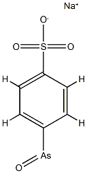 Benzenesulfonic acid, 4-arsenoso-, sodium salt Struktur