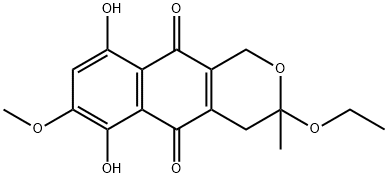 O-ethylfusarubin Struktur