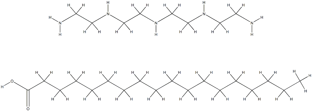 Octadecanoic acid, reaction products with tetraethylenepentamine Struktur