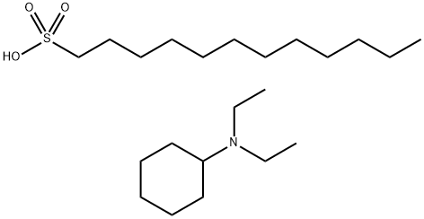 dodecane-1-sulphonic acid, compound with N,N-diethylcyclohexylamine (1:1) Struktur